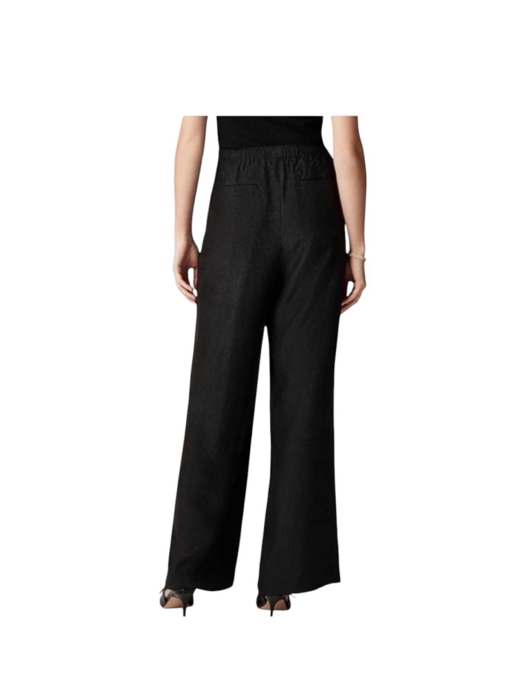 J.Crew Stratus Pant in Textured Satin Black Size Small - Picture 2 of 9
